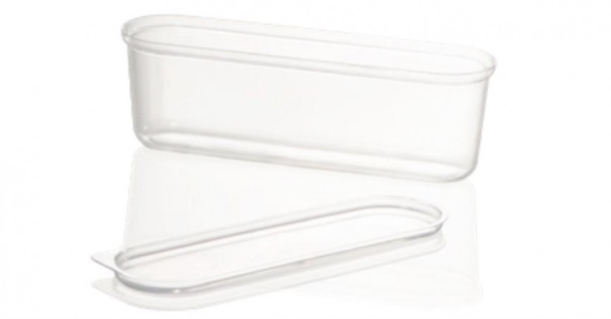 LID GLASS "ECLAIR" RECYCLABLE PLASTIC PACKAGE OF 1