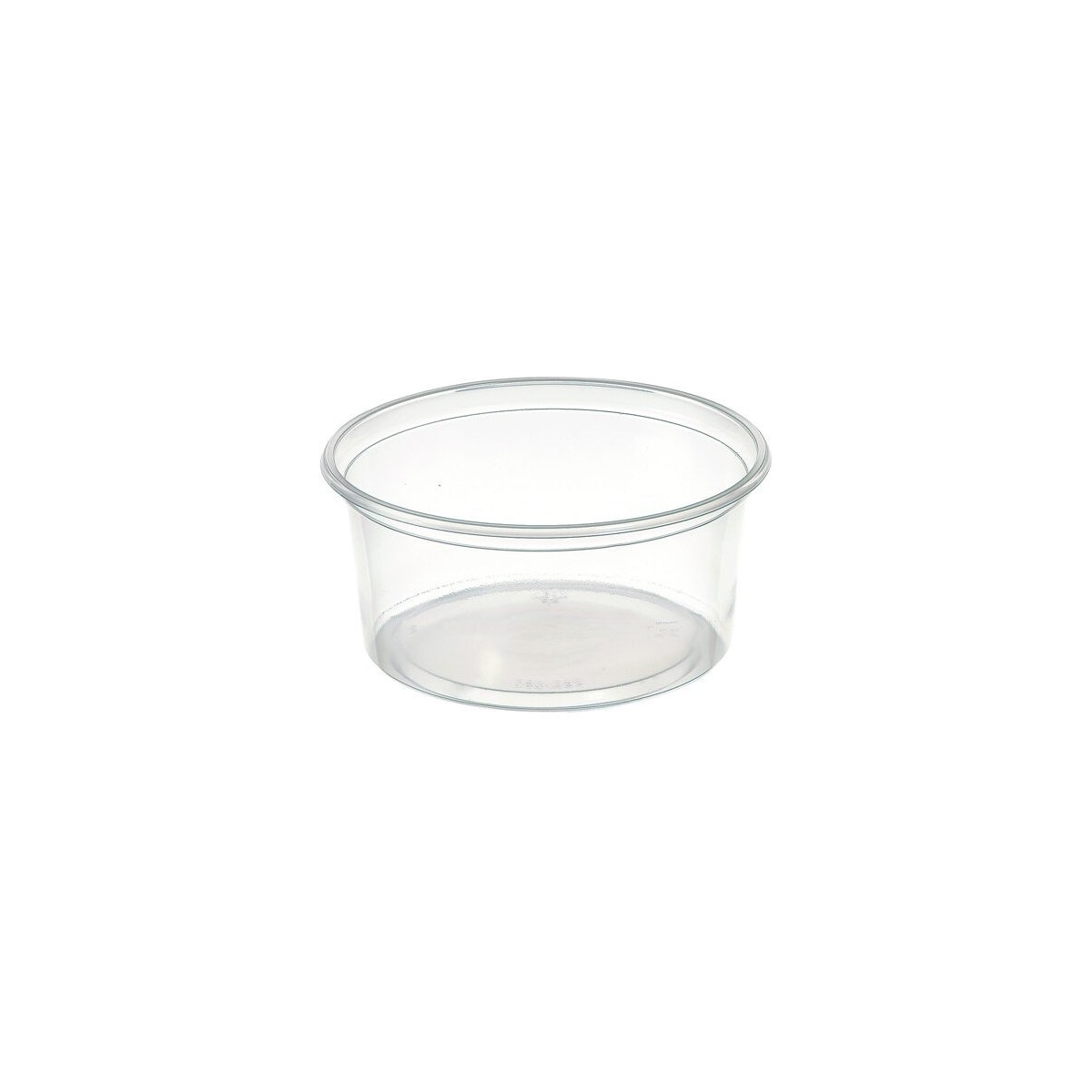 DUNI  TRAY PP DELIPACK TRANSP ROUND 250ML 50PCPACKAGE