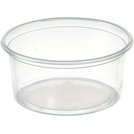 DUNI  TRAY PP DELIPACK TRANSP ROUND 300ML 50PCPACKAGE