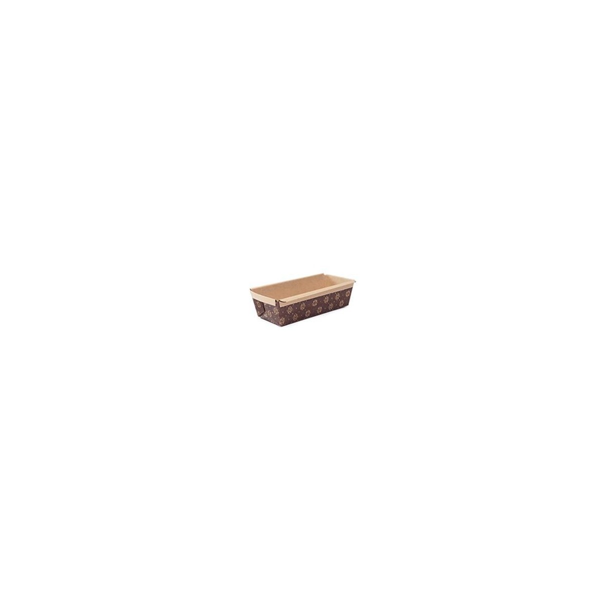 +MOULE CAKE PAPIER CUISSON"BRUN CHOCOLAT" 200X65X 45MM PAQUET DE 50 PIÈCES