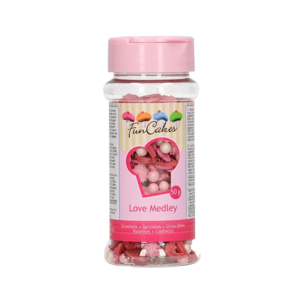 FUNCAKES SPRINKLE MEDLEY LIEFDE 50G POT