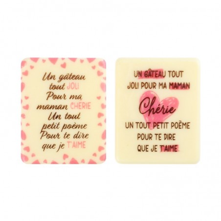 2010158 PLAQUETTE UN GÂTEAU TOUT JOLI POUR MA MAMAN5X4CM 75PCS