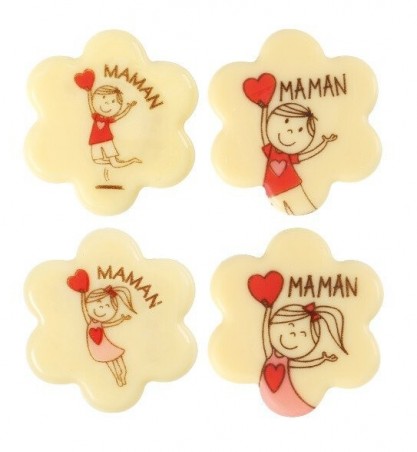 2010833 FLEUR LOVE MAMAN 3,5CM 120PCS