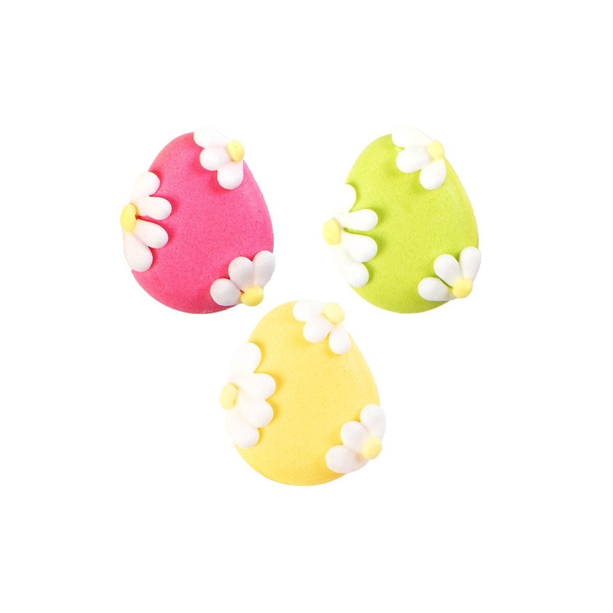54602 EGGS WITH FLOWER 2,5X2CM 144PCS ON/ORDER