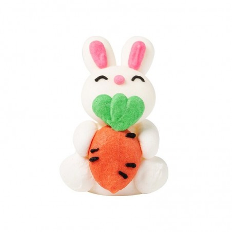 54630 RABBIT WITH CARROT 3D 2,5X4,5CM 42PCS ON/ORDER
