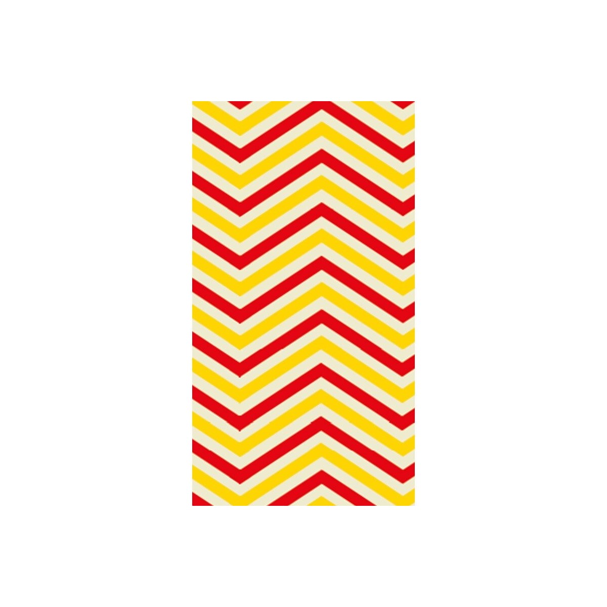 75073 BRISURES LIGNES JAUNES ET ROUGES  30X12CM 8PCS S/CDE