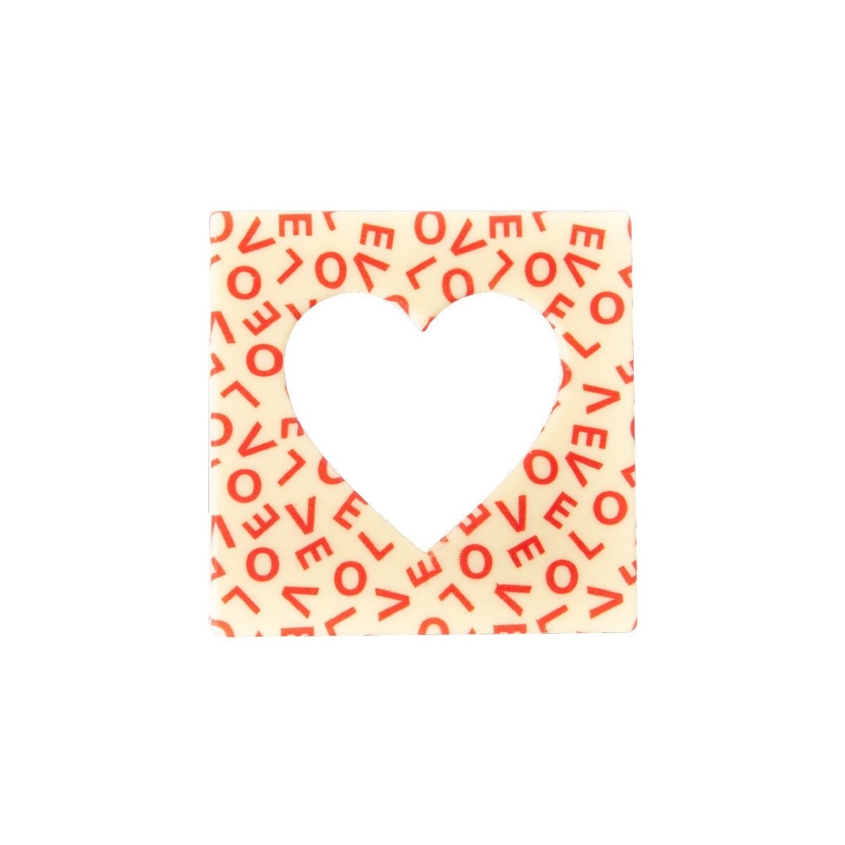 68534 CARRÉ COEUR OUVERTE LOVE 10X10CM 10PCS S/CDE