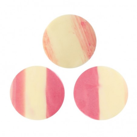 34044 MARBLED CIRKLE PINK 5,5CM 100PCS OP/ORDER