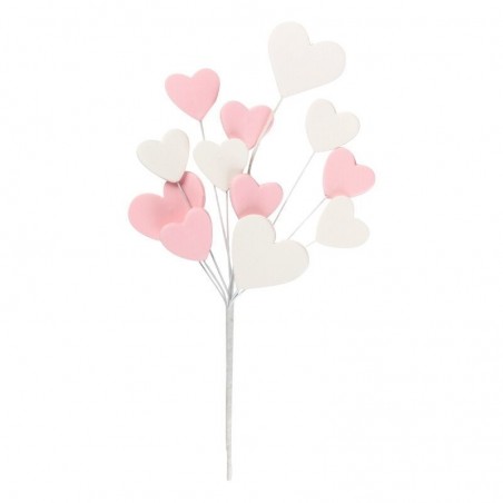 51518 PINK HEARTS ON A PICK 12PCS ON/ORDER
