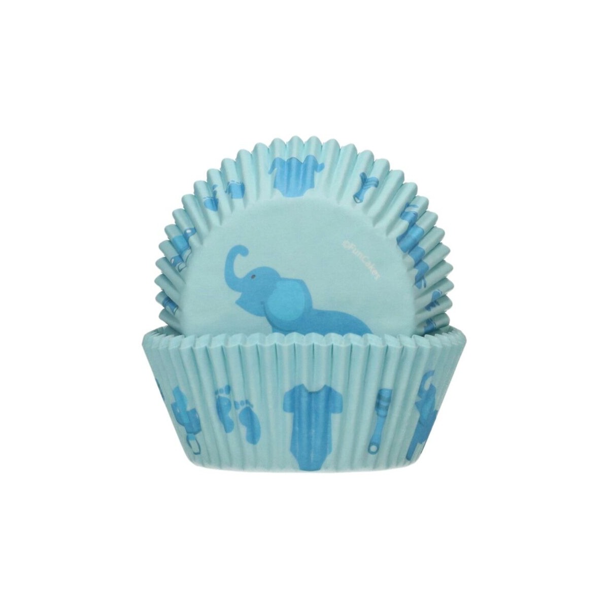 FUNCAKES CUPCAKE BAKING CUPS BABY BOY48 PIECES  BLISTER