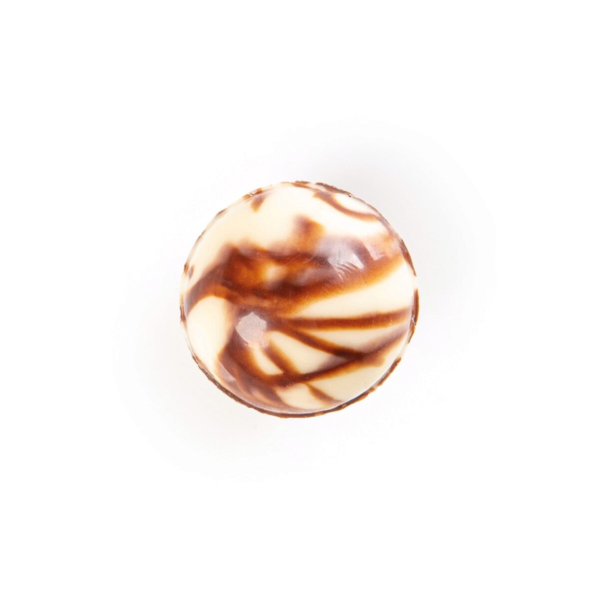 +1034835 BOULE LIGNE BRUN CHOCOLAT BLANC 22MM 96 PCES