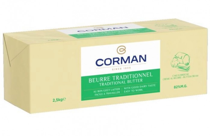 CORMAN DAIRY BUTTER BRIOCHE & CAKE 4 X 2,5KG 269532- 0132815  KG