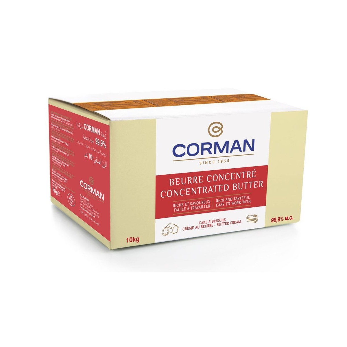 CORMAN BUTTER CONCENTRATE  PASTRY 10KG 0029098 - 20046203  KG
