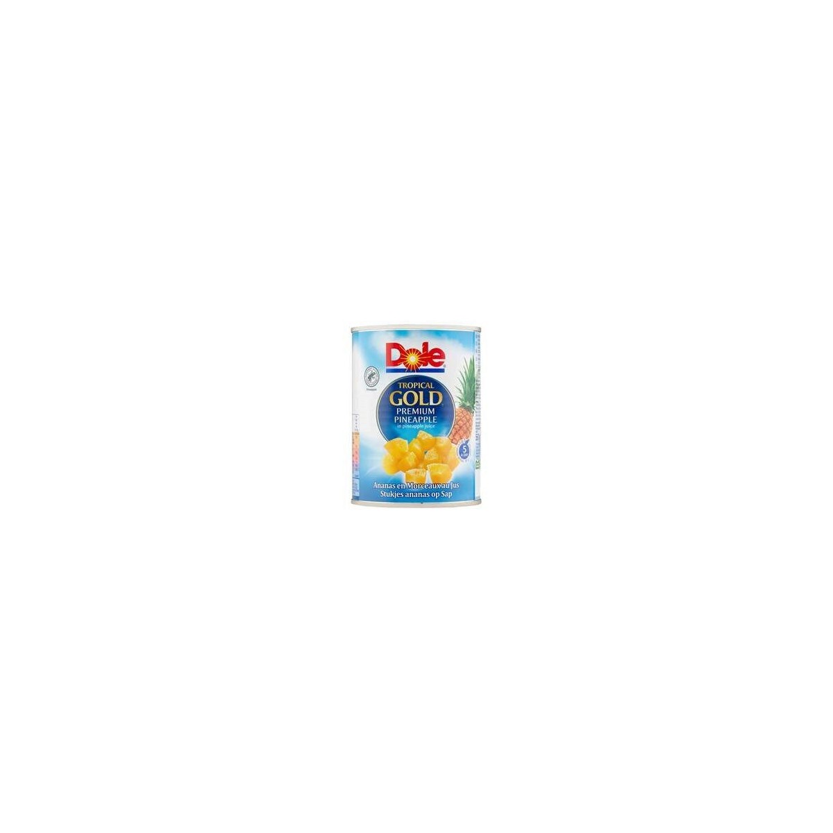 PINEAPPLE TIDBITS DOLE TROPICAL GOLD 6 X 3 KG  CAN