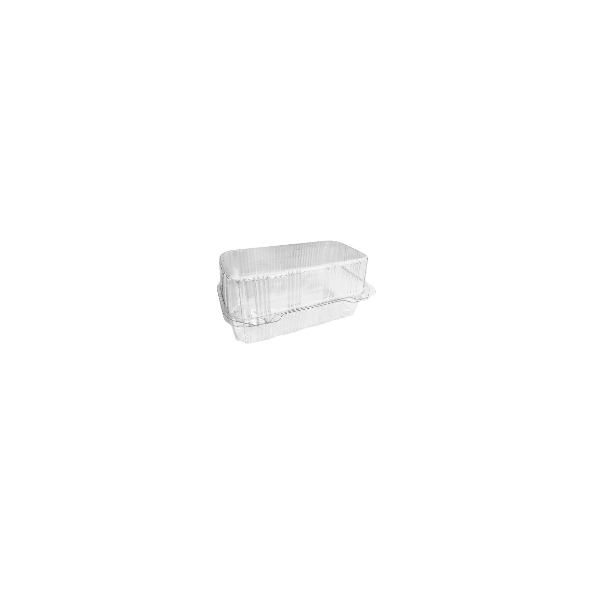 PATIPACK RECTANGULAR PASTRY BOX 19X9,5X10CM VENTILATED HINGED LID 420PCS 