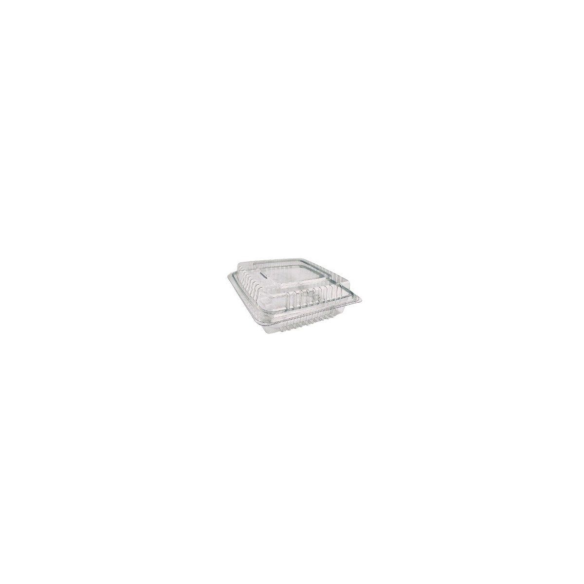 BOÎTE PATISSIERE TRAITIPACK CARRÉE 10,5X10,5X5,CM COUVERCLE À CHARNIÈRE HERMETIQUE 360PCS 