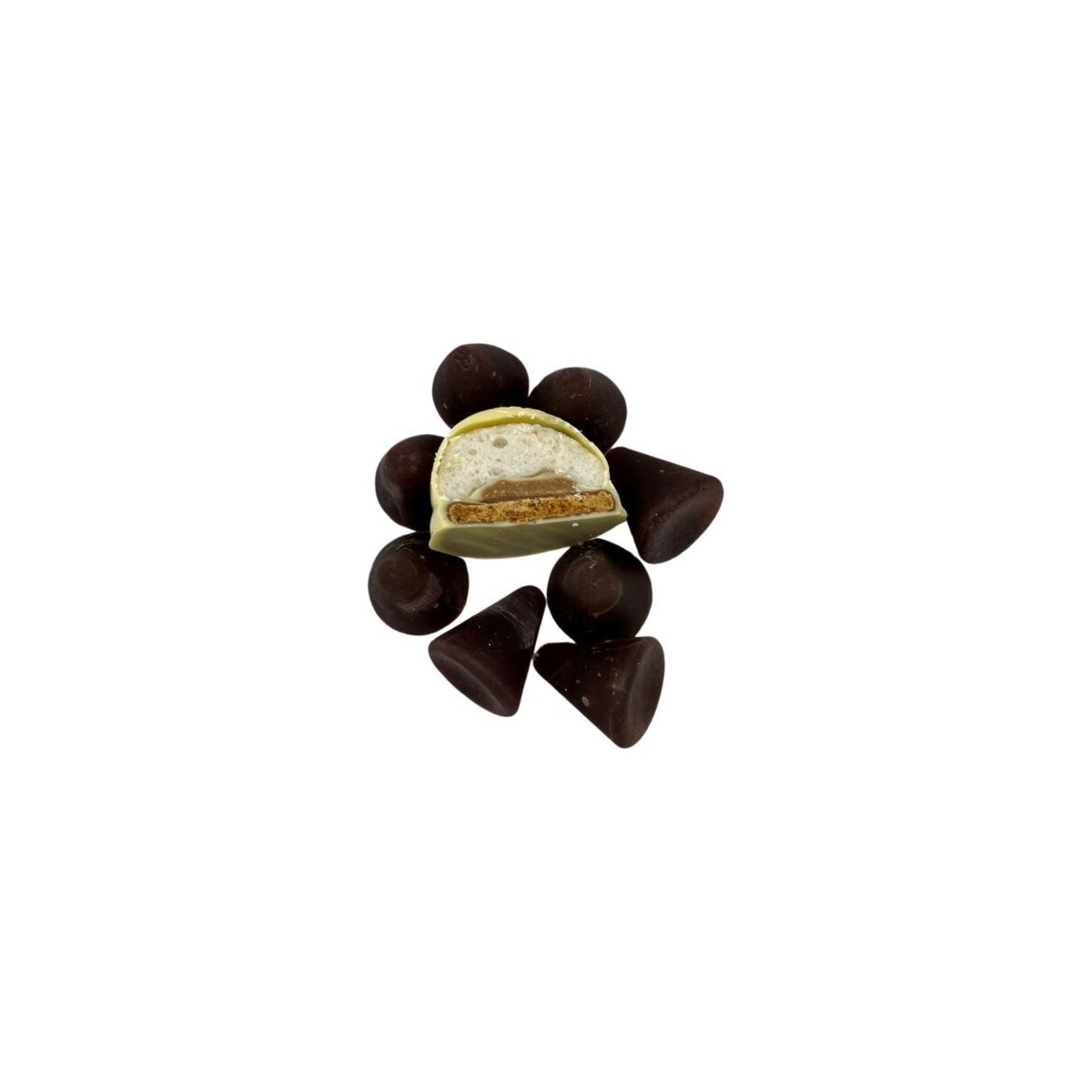 CHOCOLADE ZOENEN WIT CUBERDONS 48 x +/-33G