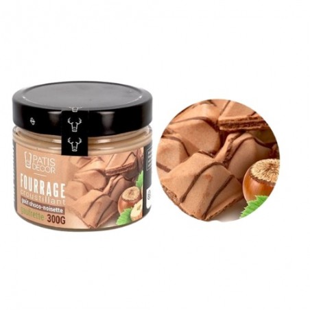 PATISDECOR KROKANTE CHOCOLADE HAZELNOOT WAFELVULLING 300GR