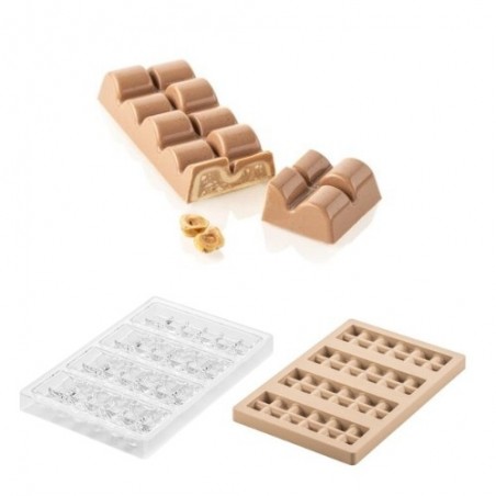 SILIKOMART MOULE A PRALINES TRITAN CH023 KIT SINFONIA T 15X5XH2CM + ICH023 MOULE SILICONE