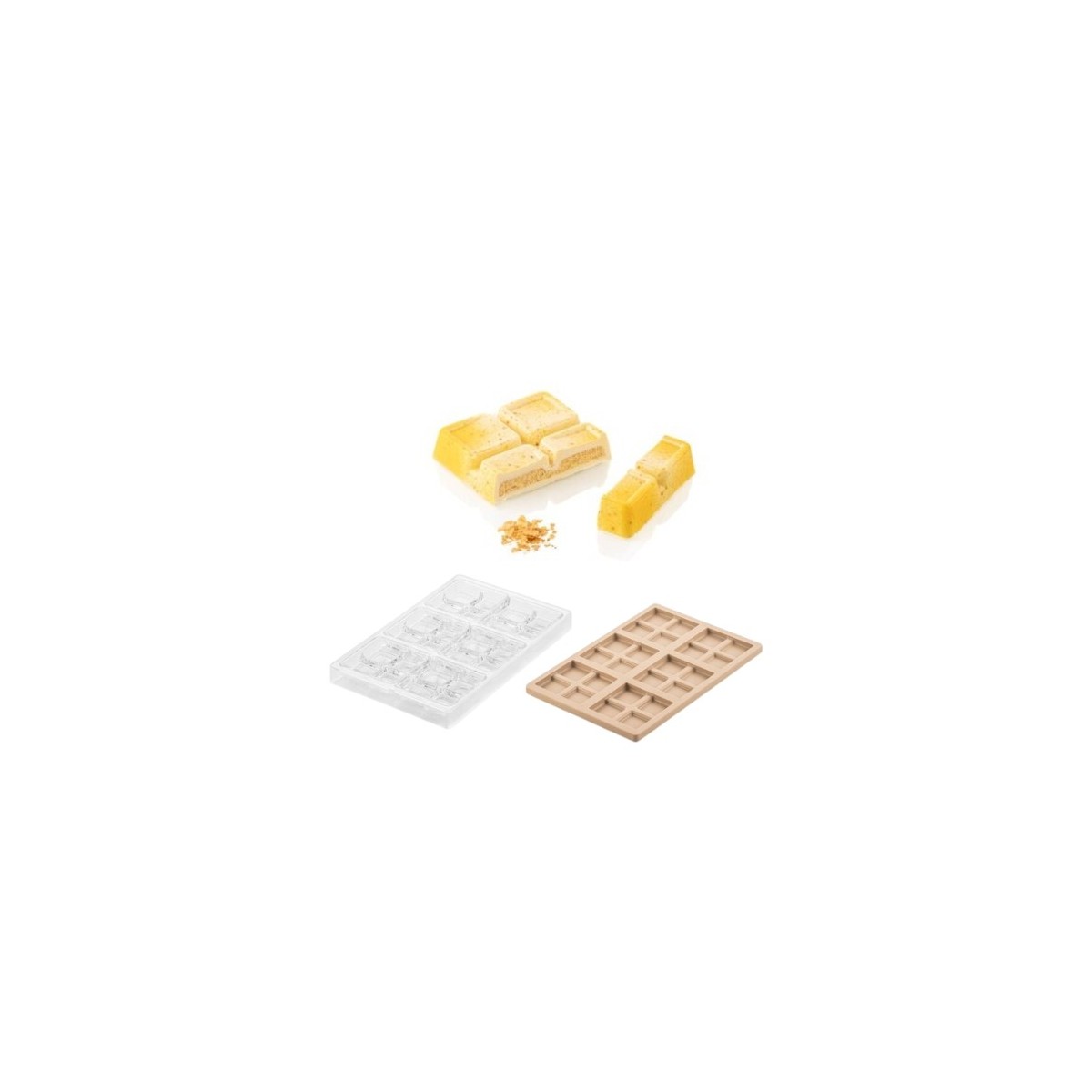 SILIKOMART MOULE A PRALINES TRITAN CH021 KIT BLOCCO T 7,5X7,5XH1,6CM + ICH021 MOULE SILICONE