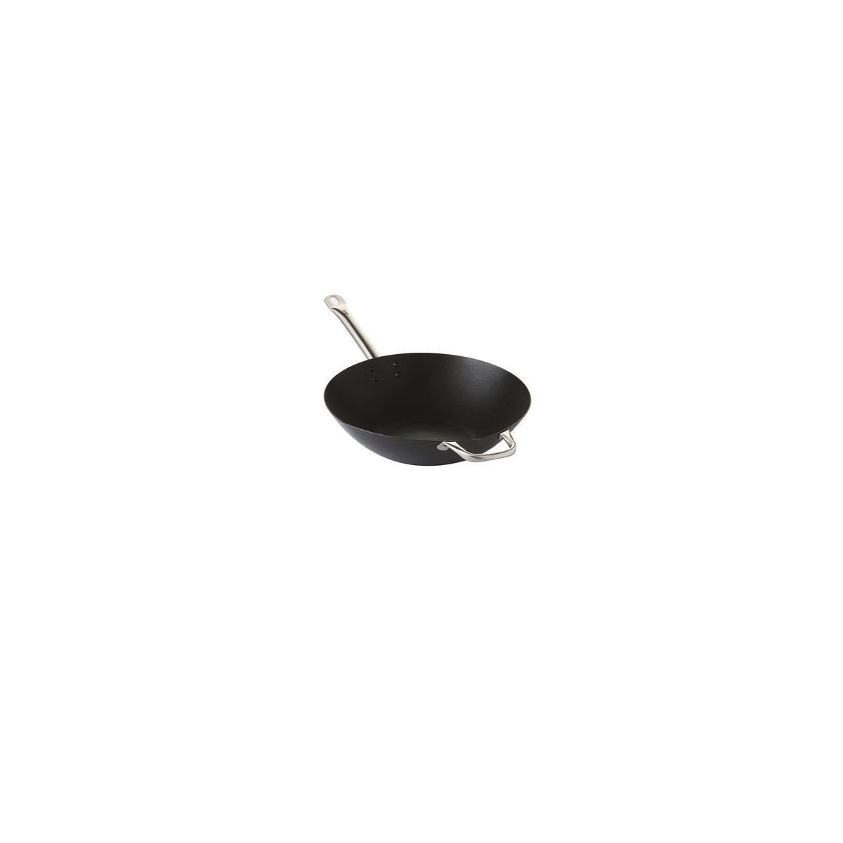 POINT-VIRGULE WOK 36CM ACIER CARBONE