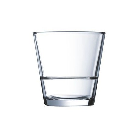 ARCOROC VERRE STACK UP FB 26.5CL EMPILABLE"TREMPÉ"