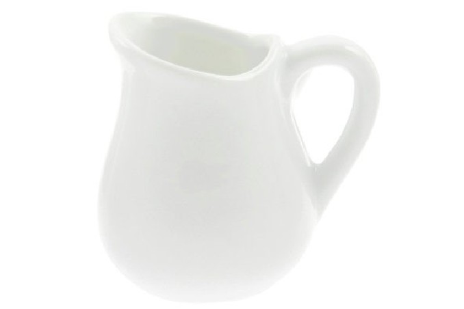 +SET 6 POTS LAIT/CREMIER MINI 2CL A/ANSEPORCELAINE BLANCHE