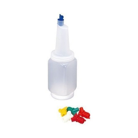 BOUTEILLE BAR KEEP 1.2L+6 BOUCHONS DIFF. COLORIS