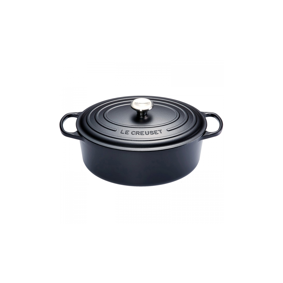 LE CREUSET COCOTTE OVALE 40CM NOIR MAT 14.8L 12P