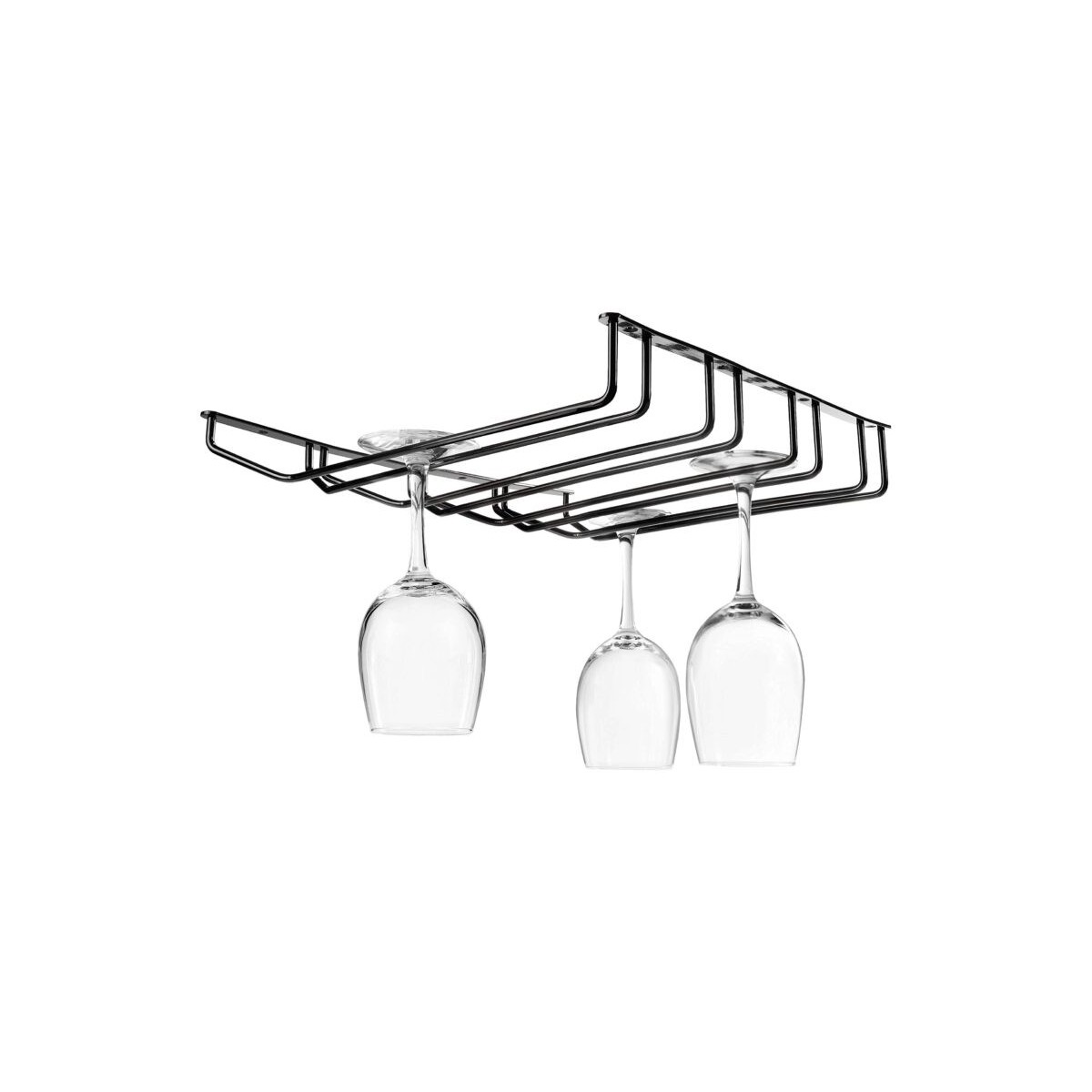 LACOR RACK A VERRES GUN METAL QUADRUPLE - 34X34CM