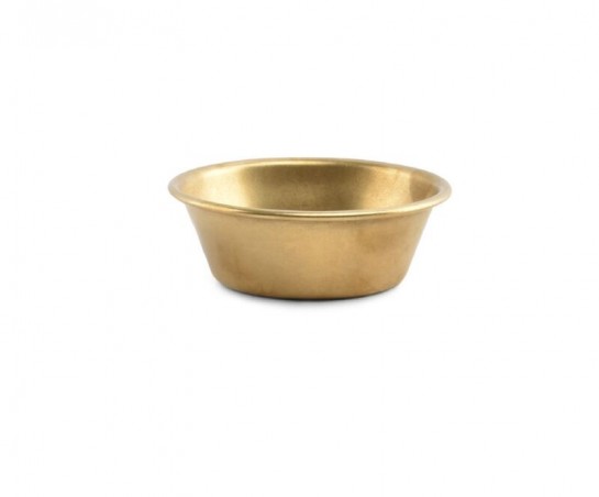 Kom 7xH2,5cm antique goud Serve