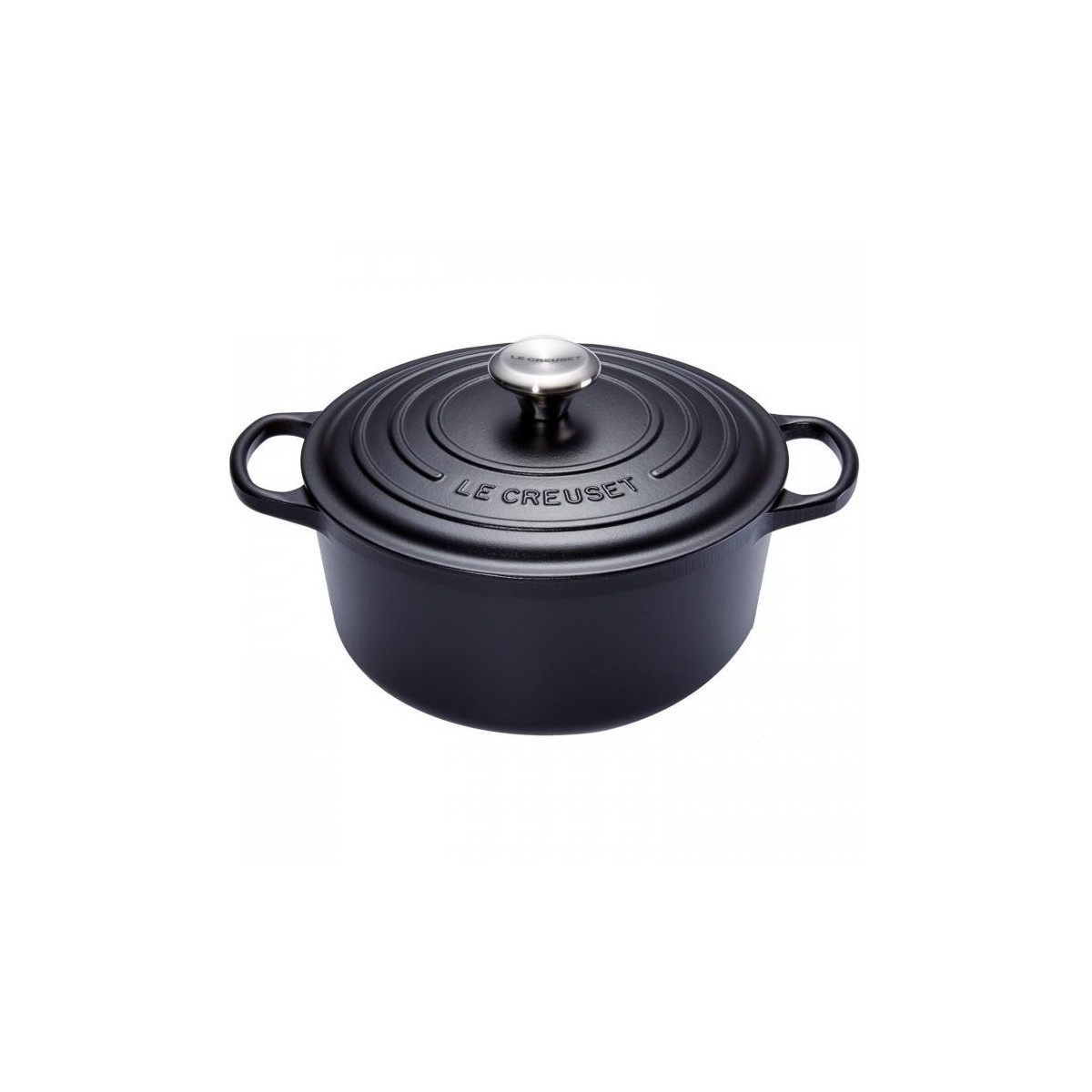 LE CREUSET COCOTTE RONDE 34CM NOIR MAT 12.40L 10PSIGNATURE