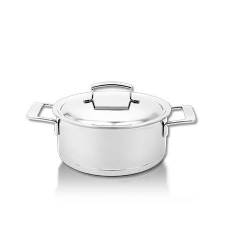 DEMEYERE SILVER 7 MARMITE BASSE 22CM-4.0L 