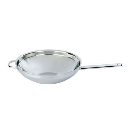 DEMEYERE APOLLO 7 WOK INOX 36CM 8.5L-1 P+CONTRE PFOND PLAT