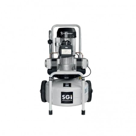 SGI BREVA 24L SINGLE-PHASE COMPRESSOR, FOOD-GRADE TANK  WITH 2 WHEELS AND CARRYING HANDLE