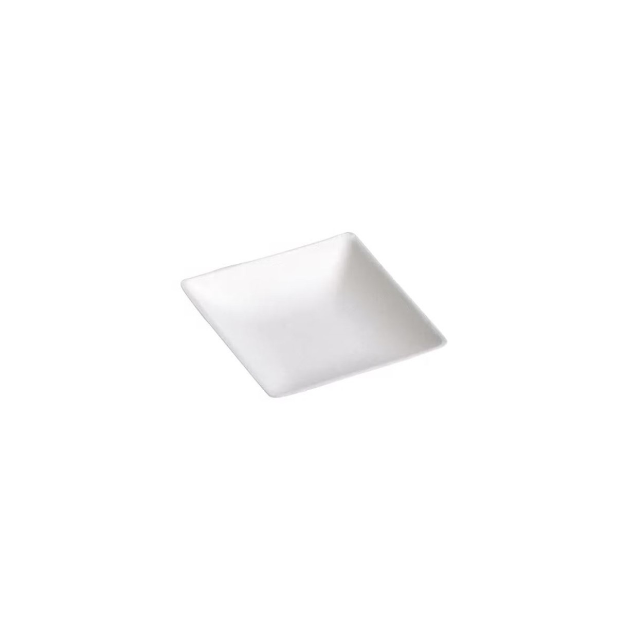 WITTE SUIKERRIETPULP VIERKANT BORD 24CM 50ST