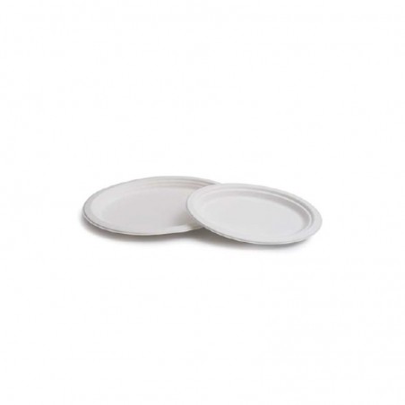 ASSIETTE OVALE PULPE DE CANNE BLANC 32X26CM 50PCS