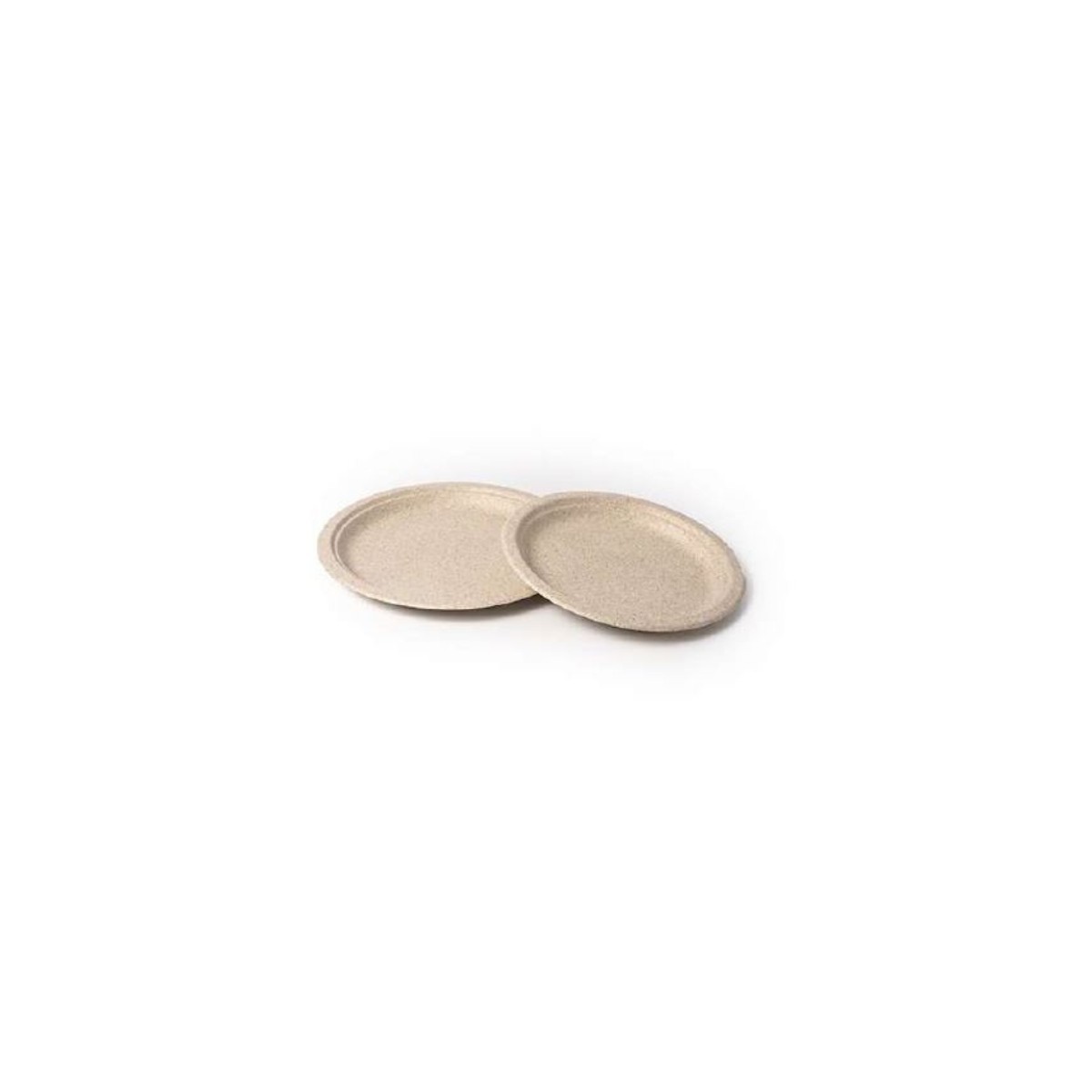 ROND NATUURLIJK TARWEPULP BORD Ø26CM 50ST