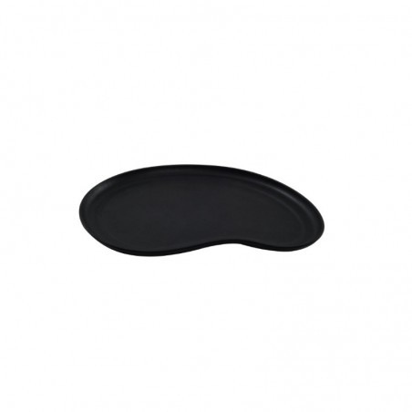 KAROLA GRANDE ASSIETTE NOIRE 33,5X23XH2CM 