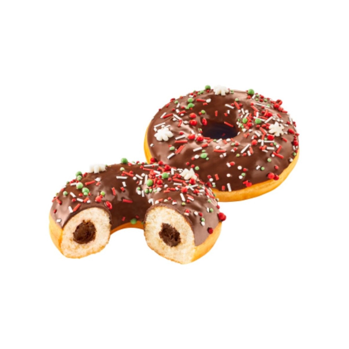 B & B 29584 DONUT NOEL FOURRÉ CHOC 48 X 75GRS/CDE