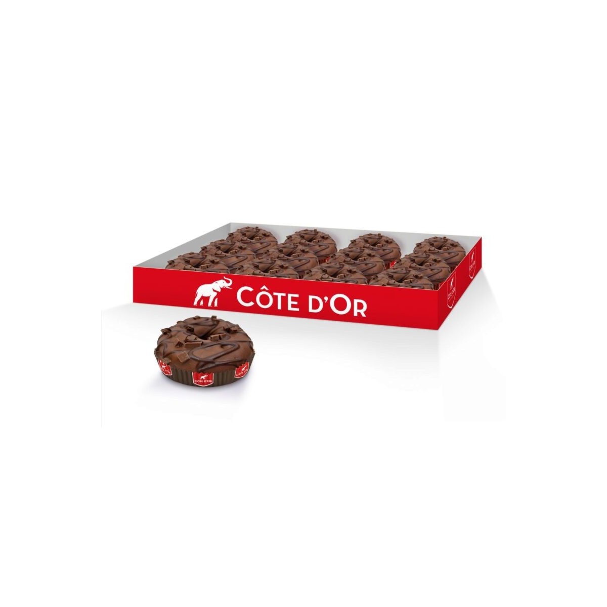 B & B 29505 COTE D'OR CHOCOLADE DONUT 48 X 75GR