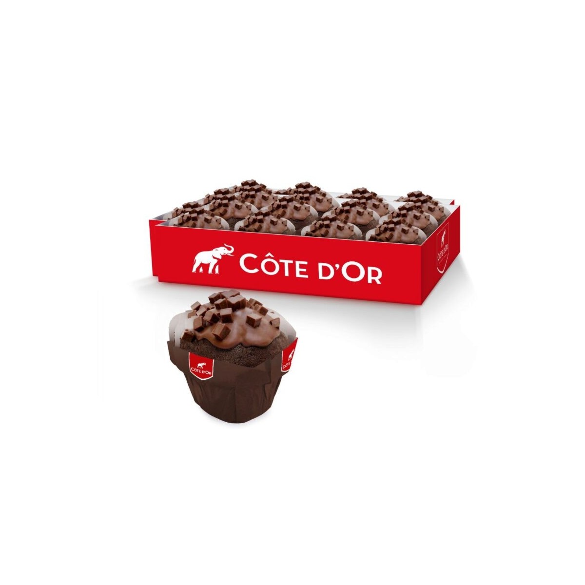 B & B 29508 COTE D'OR CHOCOLADE MUFFIN 36X110G