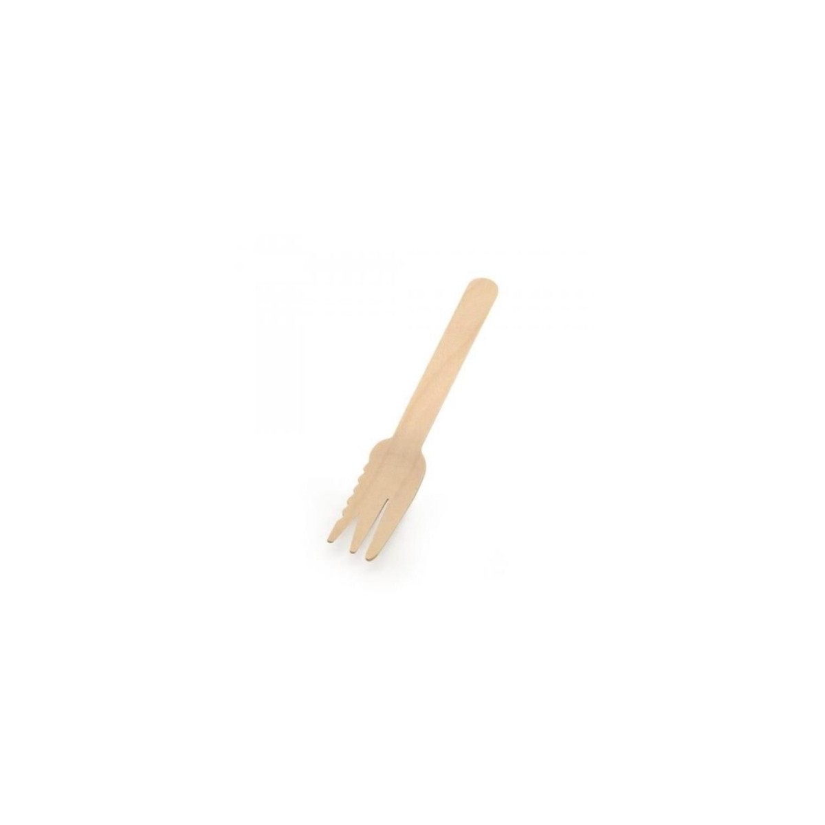 SERRATED WOODEN FORK 14CM 250PCS