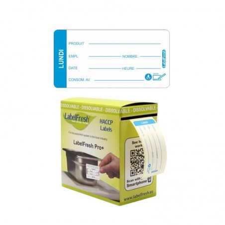 LABELFRESH PRO 250 WATER-SOLUBLE LABELS 3X6CM MONDAY