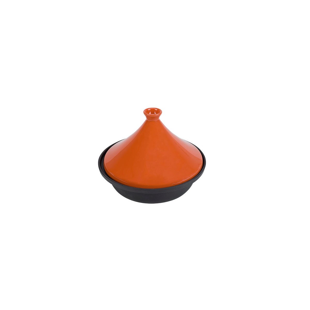 C&T TAJINE ZWART/ORANJE GIETIJZEREN ONDERSTEL 30CM