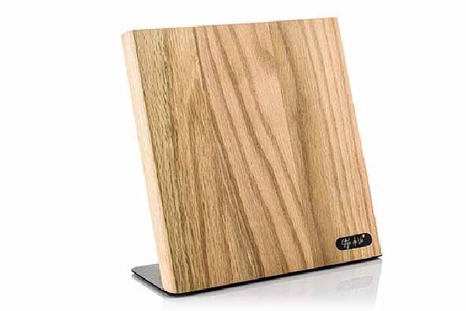 STYLE DE VIE MAGNETIC OAK BLOCK WITH STAINLESS STE