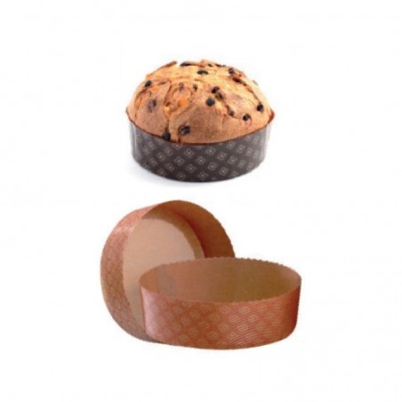 MOULE A MANQUE PANETTONE PAPER Ø15.5CM HT5.5CM 50Pcs