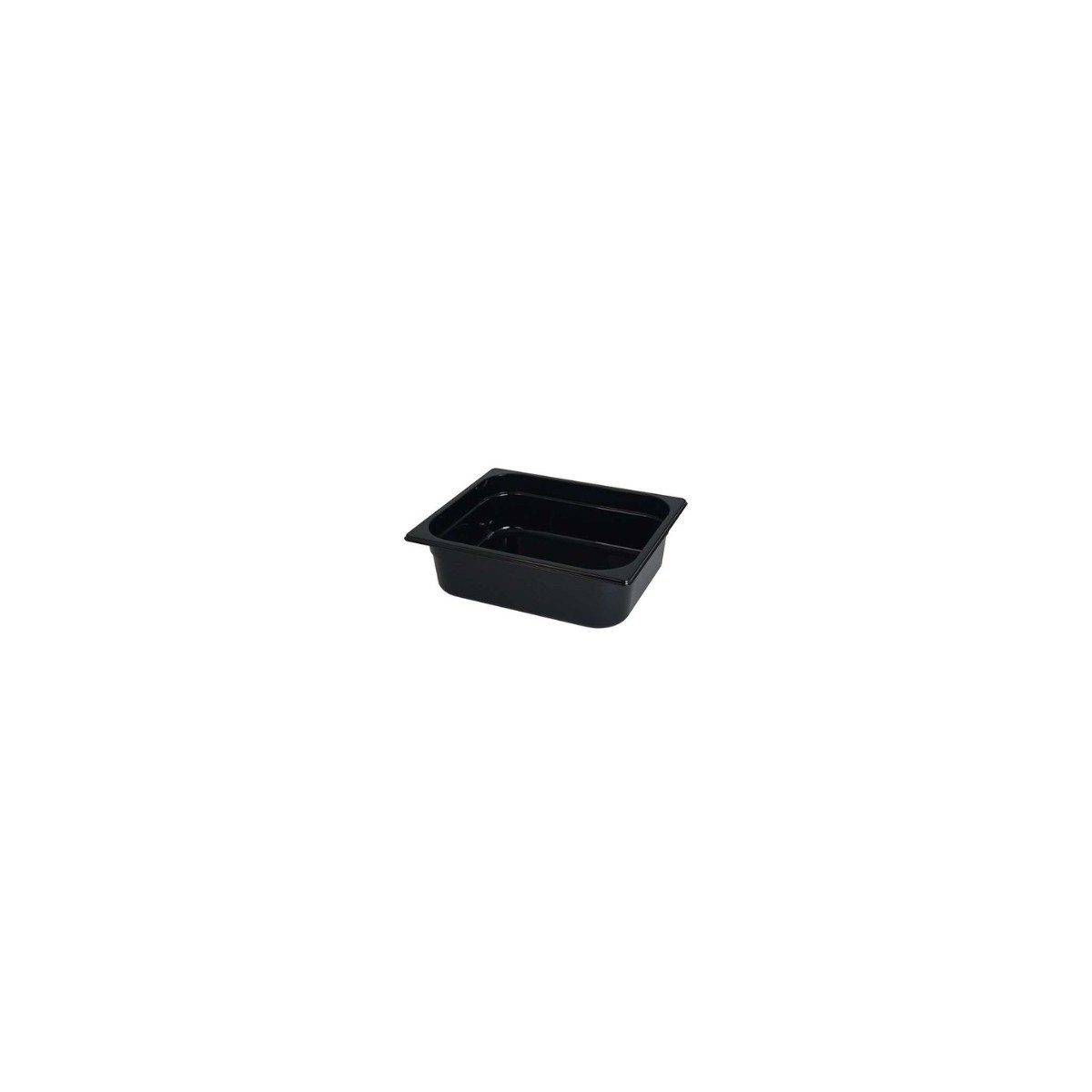 GN 1/2 POLYPROPYLENE BLACK CONTAINER 5.5L H10CM HACCP -40+80° GASTROPLUS