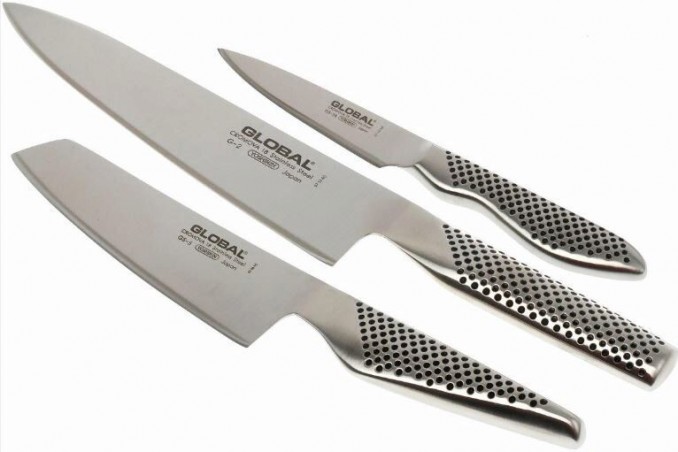 GLOBAL G-7805 SET 3 KNIVES G2+GS3+GS38