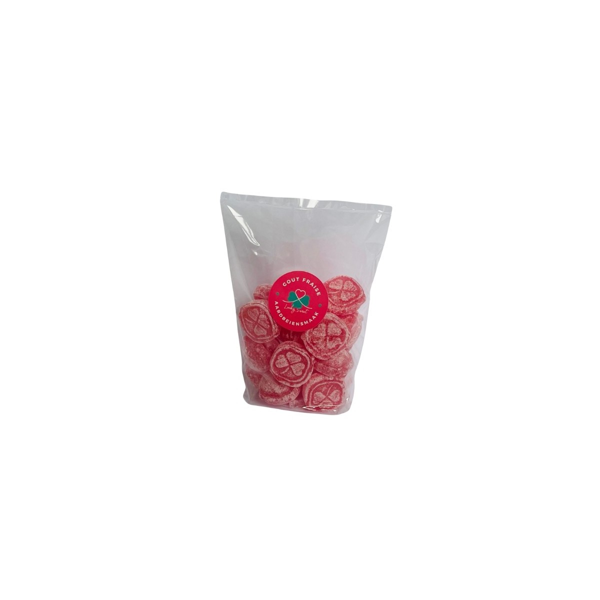 LUCKY SWEET AARDBEI SNOEP 100GR ZAK